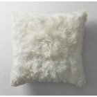 ALPACA Hide Throw Pillows  - WHITE 